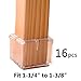 LimBridge Chair Leg Wood Floor Protectors 32P (16pcs #8 and 16pcs #3)