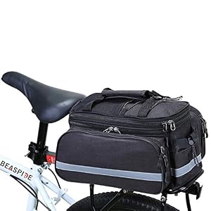 Beaspire Pannier Bag, Waterproof Bike Bag for Bike Rear Seat with Shoulder Strap,10-25 L Scalable Capacity, for Commute…