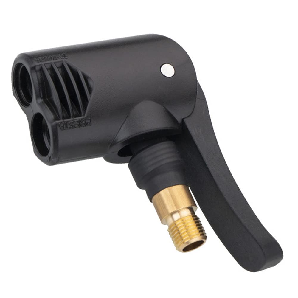 Dual Head Bike Track Pump - Tyre Air Pump with Valve Adapter & Multi-use Connector Head - Bike Replacement Accessories