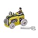 Vintage Wind-up Tractor and Trailer Collectible Tin toy with Key for Adult