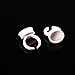 SUBANG 300 Count Makeup Glue Rings Tattoo Glue Holder Disposable Plastic Nail Art Eyelash Extension Rings