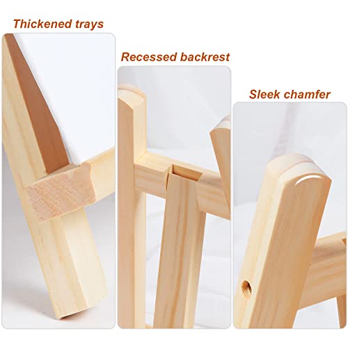 2 Pieces Small Wooden Painting Easel, Small Table Easel, Mini Easel for Displaying Painting, Drawing, Photos (15 x 20 cm)