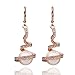 MR.TIE 18K Gold Plated Base Cubic Zirconia Imitation Pearl Lever back Drop Dangle Earrings Gifts for Women