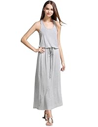 Vestido largo de algodón para mujer