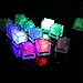 Bestgrew® 24 pack Water Submersible Light Up Wedding Decorative LED Liquid sensor Ice Cubes Light-Multicolor