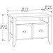 Sauder Shoal Creek Utility Stand, Jamocha Wood finish