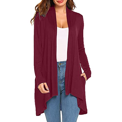 Womens Chunky Sweater Black Cardigan for Women