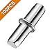100PCS Shelf Pins, VAKOGAL Shelf Holder Support Pins 5mm/0.2inch, Made from Nickel-Plated Metal Material, Shelf Pegs are Anti-Corrosion, Sturdy and Durable, for Furniture Shelves Bracket