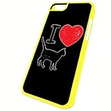 I Love Pussy Cats - iPhone 5C Yellow Case