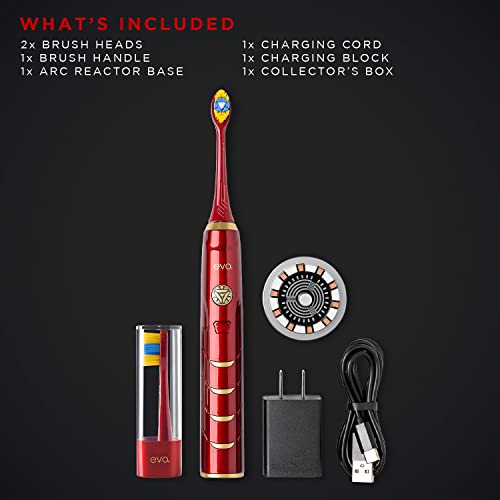 evo IRM1 Iron Man Rechargeable Sonic Toothbrush, Marvel Electric