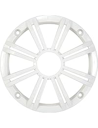 Bocinas coaxiales marinas Kicker KM8 de 8 "(200 mm) con tweeters de 1", LED de carbón y rejillas blancas, 4 OHM