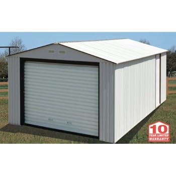 metal garage shed imperial brown building steel outdoor arrow ft duramax boat