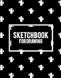Sketchbook for Drawing: Beauty Black Book, 8.5