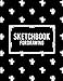 Sketchbook for Drawing: Beauty Black Book, 8.5