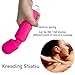 Wand Massager Handheld Massager Electric Massager Personal Body Massager Cordless USB Rechargeable Pain Relief with 10 Powerful Speeds 20 Wave Pulsations (Pink)