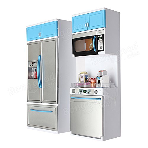 Bazaar Kids Kitchen Pretend Play Cook Cooking Set Cabinet Stove Toys