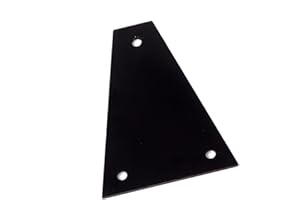 TIDTALEO Aluminum Alloy Truss Rod Cover Black Replacement for Electric Guitar Bass Accessory with Convenient