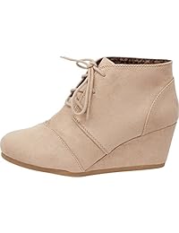 Cambridge Select   tobillera de mujer Oxford con puntera redonda envuelta en cuña