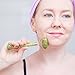 Authentic Chi Slimming Jade Roller For Face & Eyes – 100% Real Natural Jade Gemstone Anti-Aging Facial Massage Therapy – Reduce Puffy Eyes And Wrinkles -With Ebook & Instructions - By Pasith™