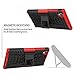 Sony Xperia L1 Case,Mama Mouth Shockproof Heavy Duty Combo Hybrid Rugged Dual Layer Grip Cover with Kickstand for Sony Xperia L1 (with 4 in 1 Packaged),Red