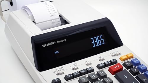 Sharp ELECTRONICS Standard Function Calculator (EL2630PIII), White, 8 7/8 x 12 7/8