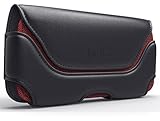 iPhone 6s 6 S Holster, Debin [Heavy Duty] Apple iPhone 6 6s 6 S Belt Clip Case with Loops Leather Belt Pouch Holster Cover (XL Size Fits iPhone 6s Otterbox / Lifeproof / Hybrid Case On)