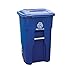 Toter 48 Gallon Blue Recycling Container with Wheels and Lid