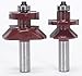 MLCS 17843 Katana 1/2-Inch Shank Tongue and Groove V-Notch Matched Router Bit Set, 2-Piece