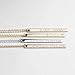 MignonandMignon Mothers Day Gift for Her Vertical Bar Necklace Personalized Simple Coordinate Latitude Longitude Jewelry - 13N