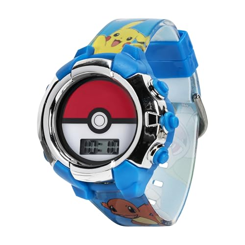 Accutime Kids Pokemon Digital LCD Quartz Watch for Boys, Girls, and Adults All Ages