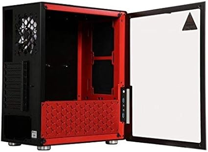 Amazon Com Jonsbo U4 B Black Sgcc Steel Aluminum Tempered Glass Atx Mid Tower Computer Case Computers Accessories