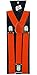 Enimay Great Quality Unisex Suspenders Red