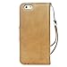iPhone 6s Wallet Case,iPhone 6s Case,iPhone 6 Wallet Case,ACO-UINT Vintage Embossed Wallet Leather Case with Card Slots,Folio Book Cover Magnetic Case with Strap for iPhone 6s 4.7[Khaki]