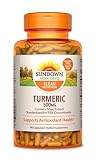 Sundown Naturals Turmeric Curcumin 500 mg, 90 Capsules