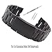 Kuxiu 22mm Stainless Steel Metal Watch Band Strap Bracelet for Motorola Moto 360 1st Gen Black+Tools
