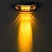 Partsam 4x Amber 3 LED Trailer Truck Boat Side Marker Light Lamp 12V Waterproof