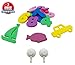 2 x Bath Toy Organizer + 6 Ultra Strong Suction Cups + Bonus Numbers & Shapes Bath Toys - The Perfect Bath Toy Holder Set For Kids, Toddlers & Adults - Bath Storage For Mold Free Toys