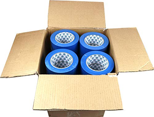 24 Roll 1.88"x 60yd 14 Day Clean Release Painters Tape Bulk, 2 inch Blue Painters Tape Case, Blue Tape 2 inch, Painter's Tape 2 inch, Blue Painters Tape 1.88 inch, Blue Masking Tape 2 inch