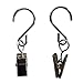 Topspeeder 50 Pack String Light Hangers Stainless Steel Curtain Clips Fairy Light Clamps Outdoor Indoor Activities Wire Party Supplies Hooks Silver