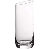 Villeroy & Boch New Moon Set, 4 Pieces, Elegant, Modern Sloping Long Drink, Crystal Glass, Transparent, Dishwasher Safe
