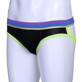 StMelody Fashion New Sexy Underwear, Men's Sexy Underwear, Modal Men's Underwear Low Waist Double Pants Black-S