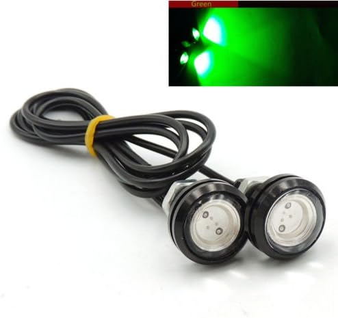 Marine Boat Green LED Plug Light 3/4" NPT Underwater Fish 2Pcs