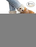 Women Short Crochet Boot Cuffs Toppers Winter Cable Knit Leg Warmers with Buttons