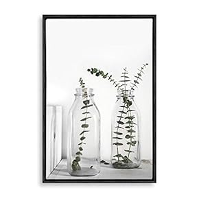 signwin Framed Canvas Wall Art Green Plants Canvas...