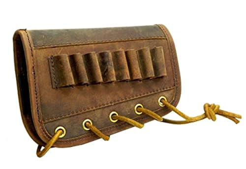 thumbnail image 2 of Depring Tactical Buttstock Shotgun Rifle Shell Holder - Cheek Rest Ammo Pouch, Tan Nylon, 6 Rounds 12 Gauge 2 of 5