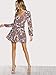 Milumia Women's Vintage Floral Print Split Wrap Dress Multicoloured X-Large