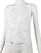 FANCYINN Women Crochet Floral Lace Sexy Halter Neck Cocktail Tank Top Vest