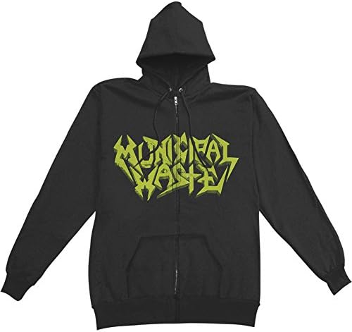 Municipal Waste Men's The Art Of Partying Zippered Hooded Sweatshirt X-Large Black