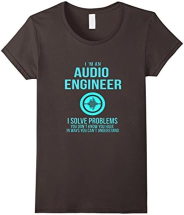 Women's I'M AN ADUDIO ENGINEER SHIRT -  AUDIO ENGINEER SHIRT XL Asphalt
