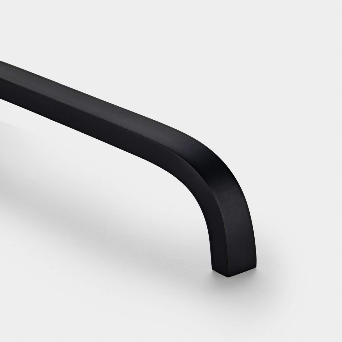 Solid Brass Bar Handles | by Pushka Home | Modern Matte Black Finish | for Cabinets, Cupboards, Wardrobes, Doors, Drawers – PH80 – Hole Centre 96mm